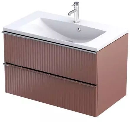 Oristo Etna szafka 79,6x45,5x50 cm podumywalkowa wisząca ceglana OR52-SD2S-80-19R