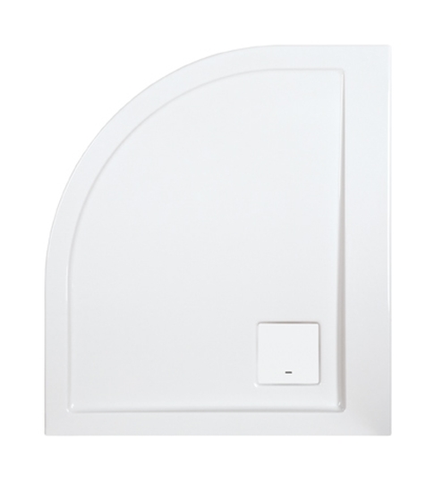 Sanplast Space Line brodzik 90x80 cm półokrągły prawy BP-P/Space biały 615-110-0430-01-000