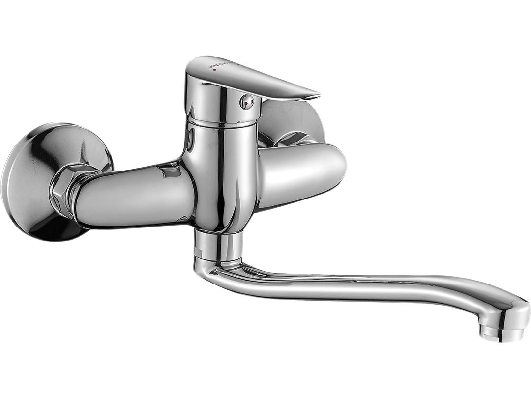 Kuchinox Cento bateria umywalkowa ścienna chrom BKC050D