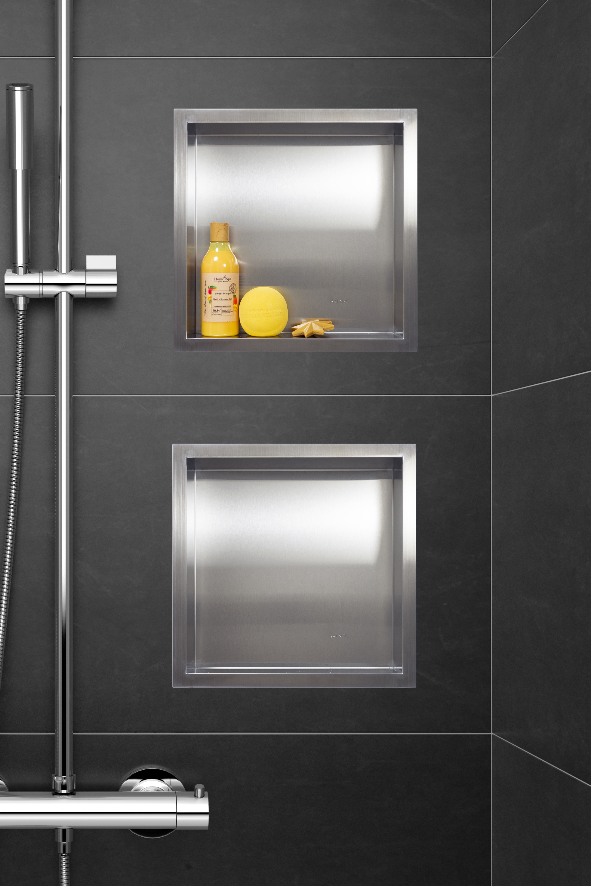 Balneo Wall-Box One Inox półka wnękowa 30x30x10 cm stal nierdzewna OB-IN2 - Wysyłka w 24h