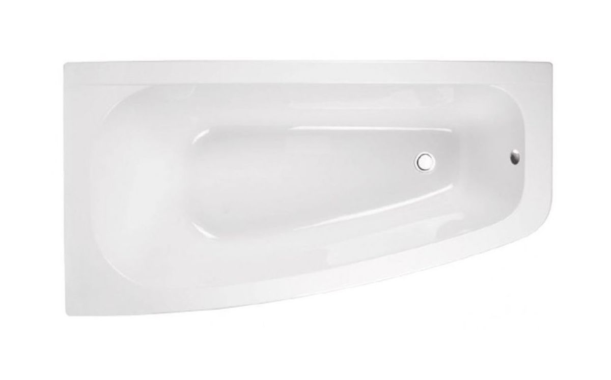 Besco Luna wanna narożna 150x80 cm lewa biała #WAL-150-NL