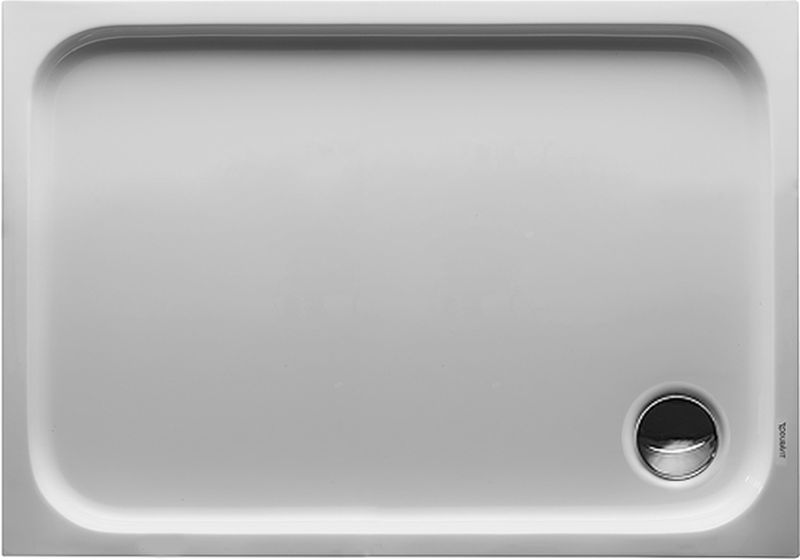 Duravit D-Code brodzik 100x70 cm prostokątny Antislip biały 720093000000001