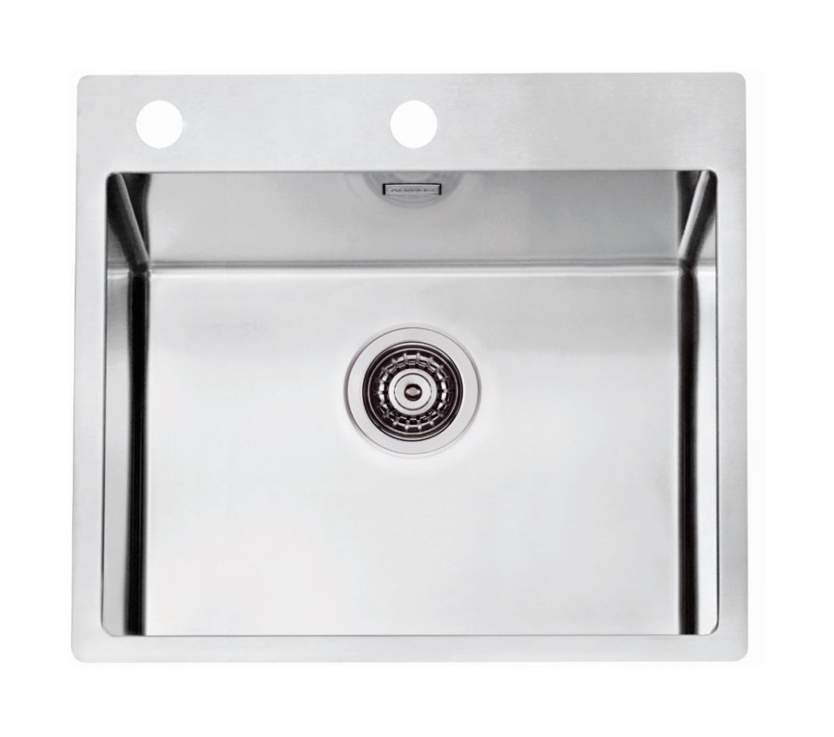 Alveus Pure 70 zlewozmywak stalowy 56,5x52,5 cm 1-komorowy satyna 1122385