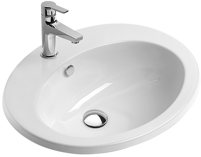 Catalano Incasso umywalka 57x47 cm owalna wpuszczana biała 0725571001