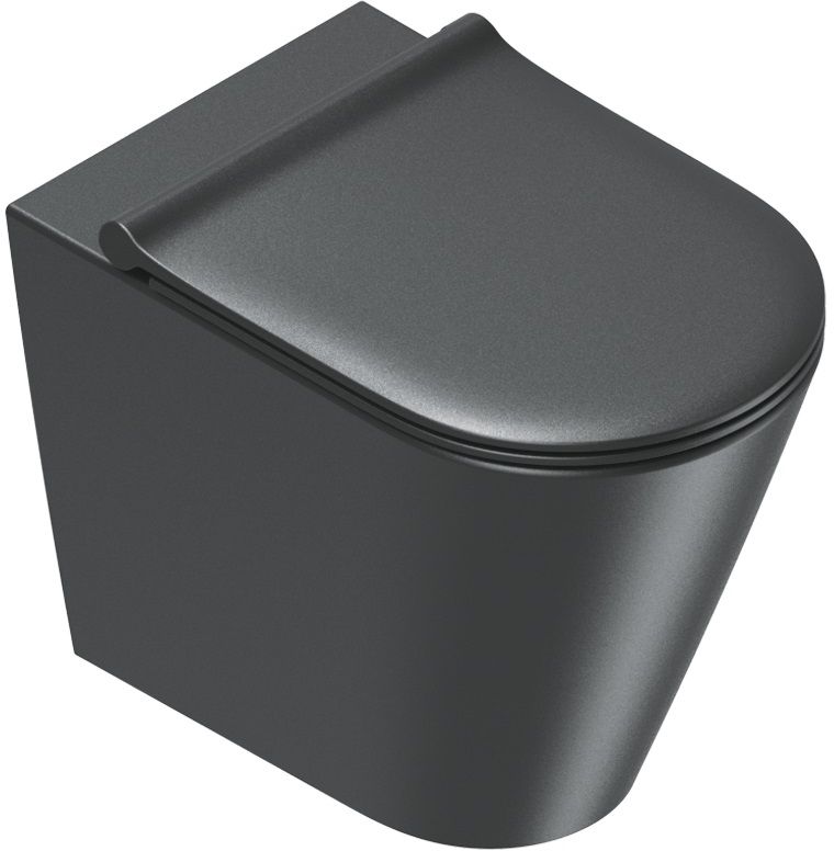 Catalano Zero miska WC stojąca bez kołnierza czarny mat 0114550022