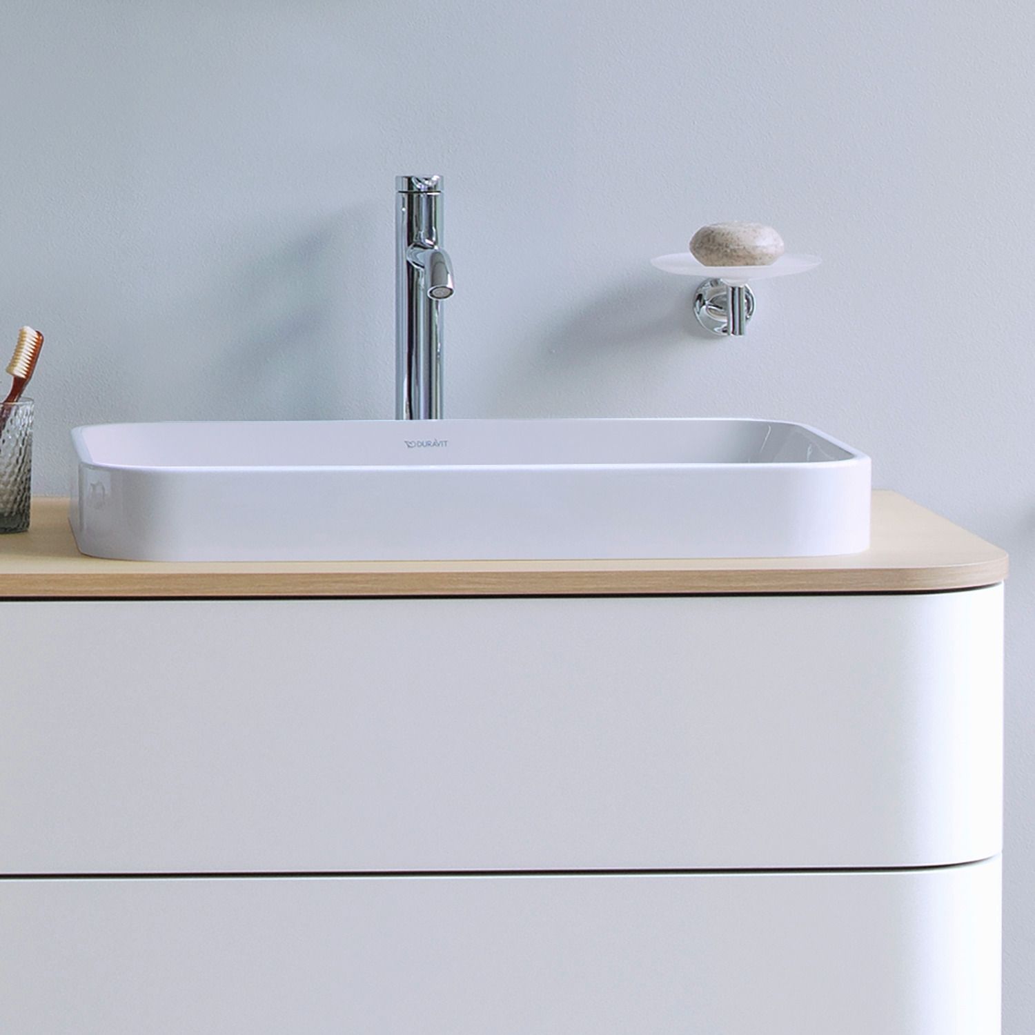 Duravit Happy D.2 umywalka 60x40 cm prostokątna nablatowa biała 2359600000 - Wysyłka w 24h