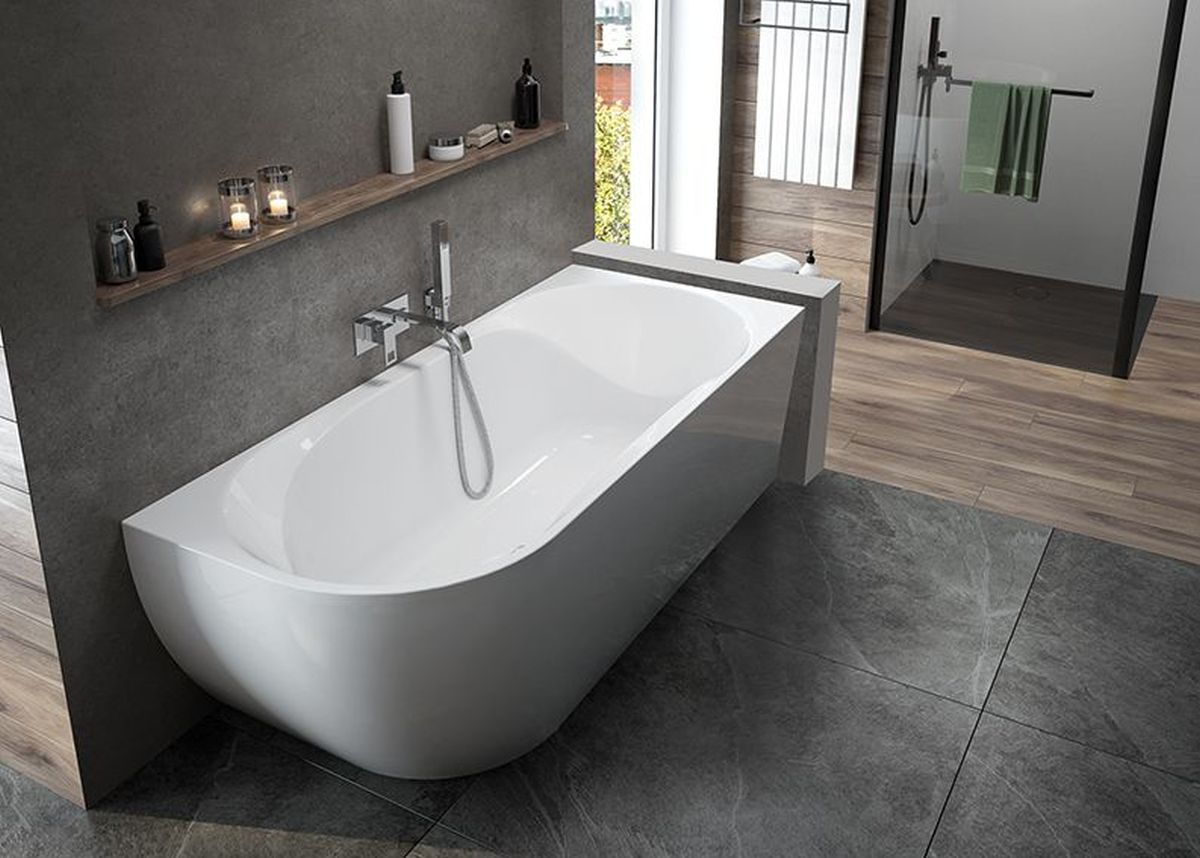 Sanplast Loft Line WAP-kpl-mb/LOFT+STW wanna przyścienna 180x80 cm biała 632-500-1250-01-000NP