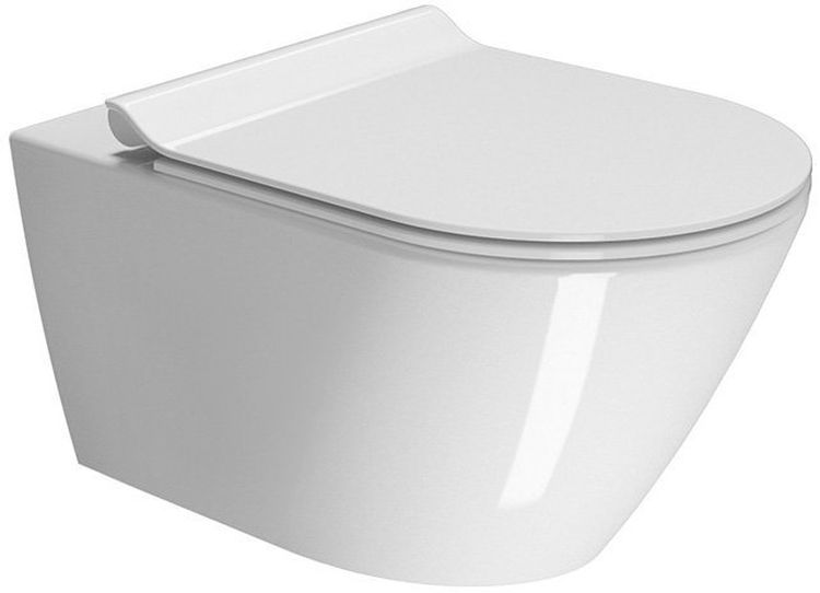 GSI Kube X miska WC wisząca bez kołnierza Swirlflush ExtraGlaze biała 941511