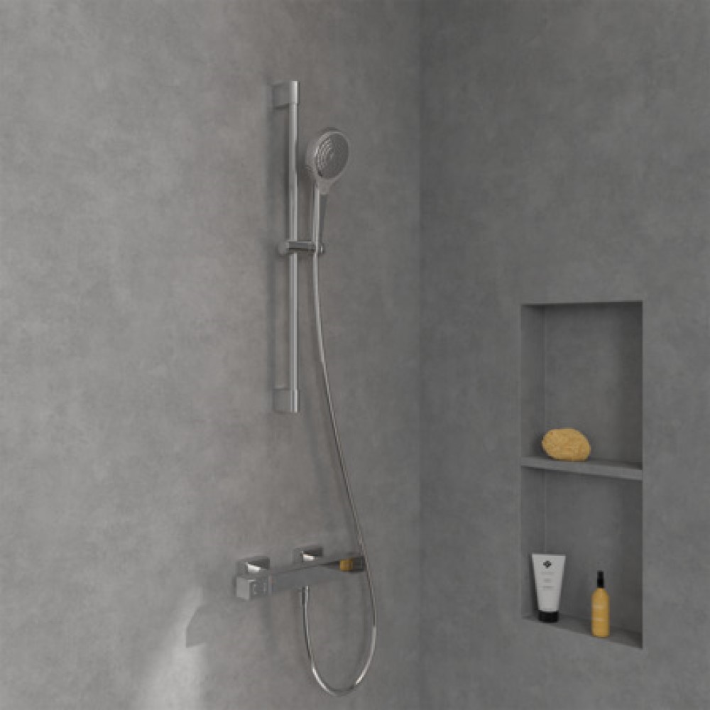 Zestaw Villeroy & Boch Universal Taps & Fittings zestaw prysznicowy ścienny termostatyczny chrom (TVS00001800061, TVS10900700061)