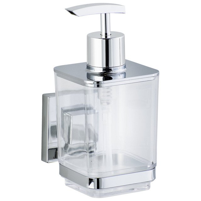 Wenko VL Quadro dozownik do mydła 340 ml ścienny przezroczysty 22683100 - Wysyłka w 24h