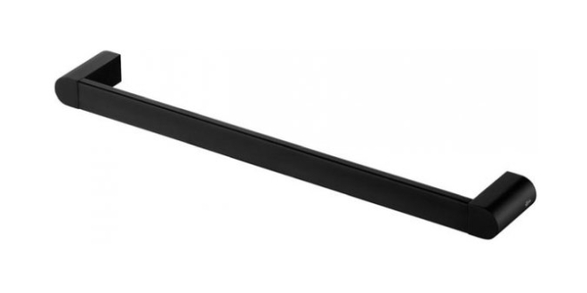 Bisk Futura black wieszak 49 cm czarny mat 02966 - Wysyłka w 24h