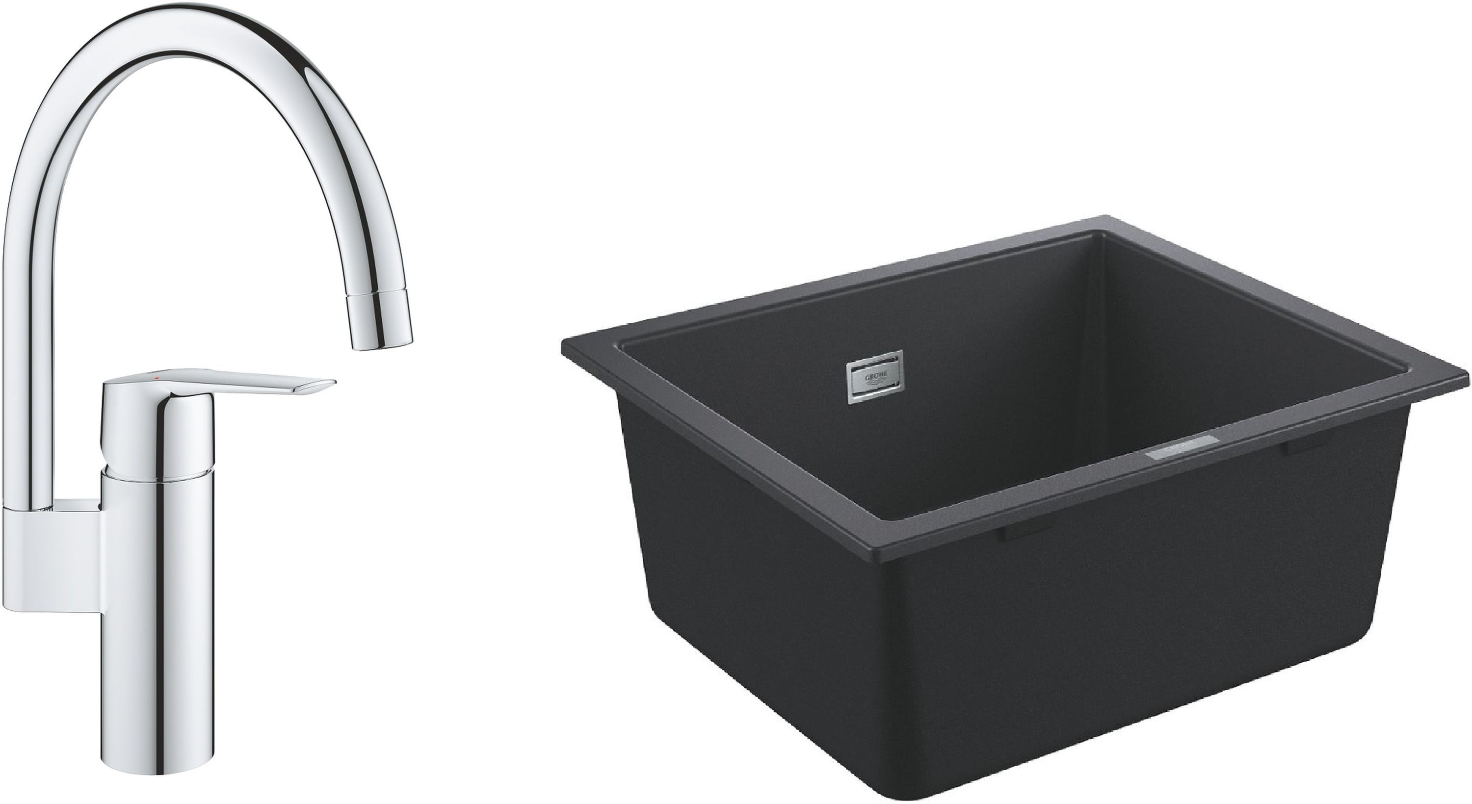 Zestaw Grohe K700 zlewozmywak 53,3x45,7 cm z baterią kuchenną Start chrom (31654AP0, 30469000)