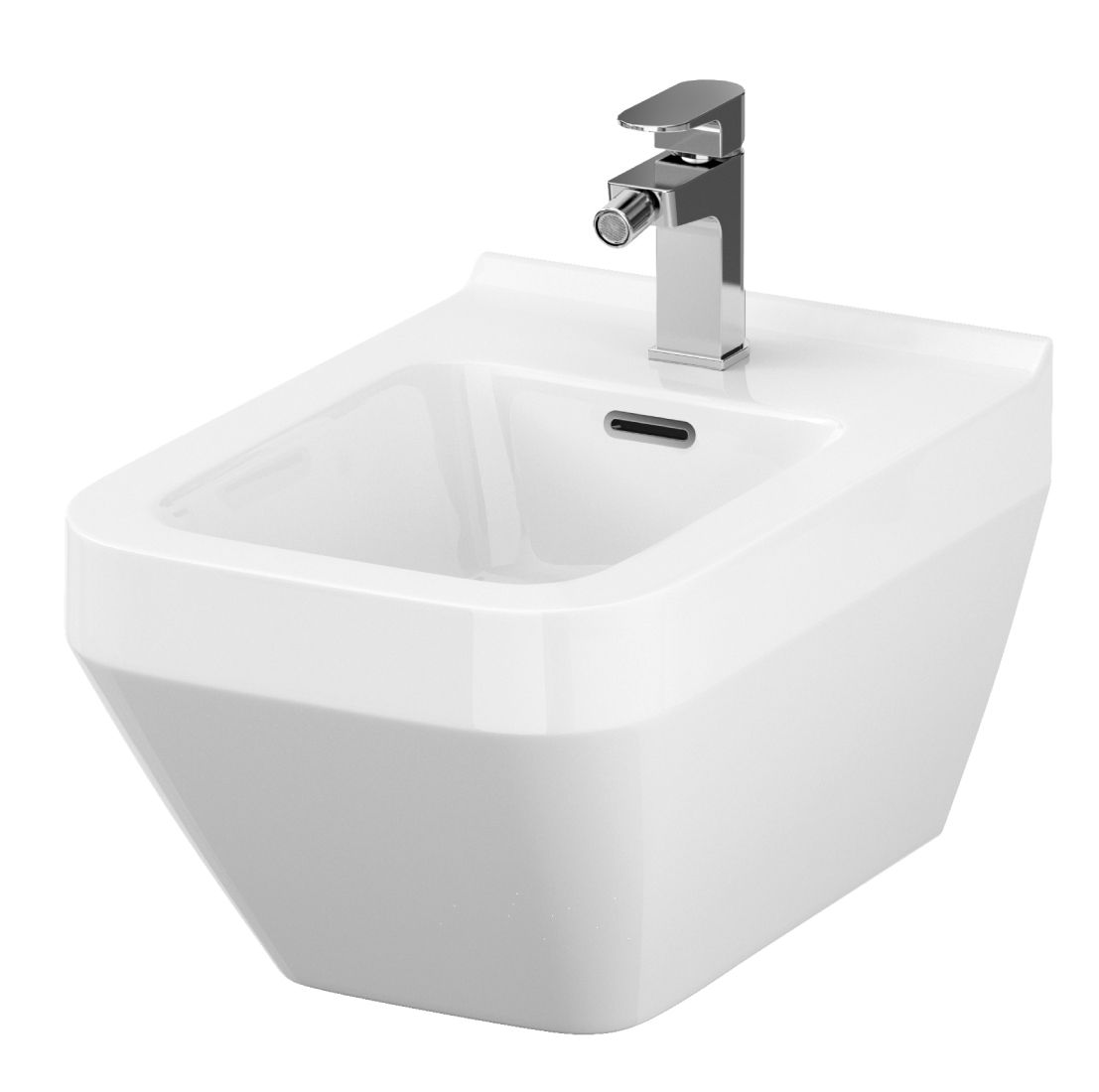 Cersanit Crea bidet wiszący prostokątny biały K114-010
