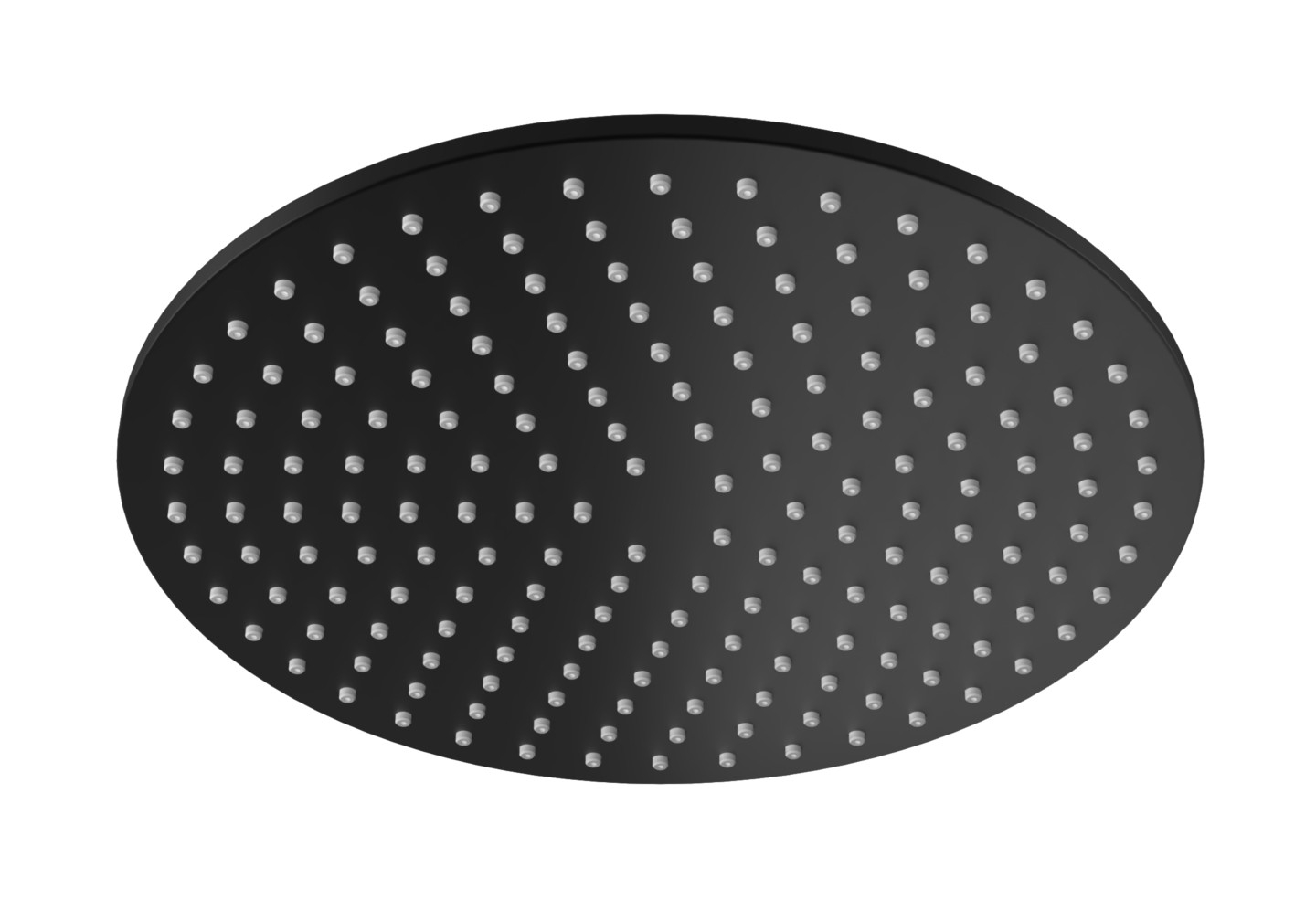 Kohlman Experience Black /Roxin Black deszczownica 30 cm okrągła czarny mat R30EB