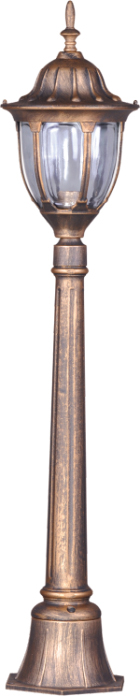 Kaja Vasco lampa stojąca zewnętrzna 1x60W czarna/złota K-6007A/LCZARNY/ZŁOTY