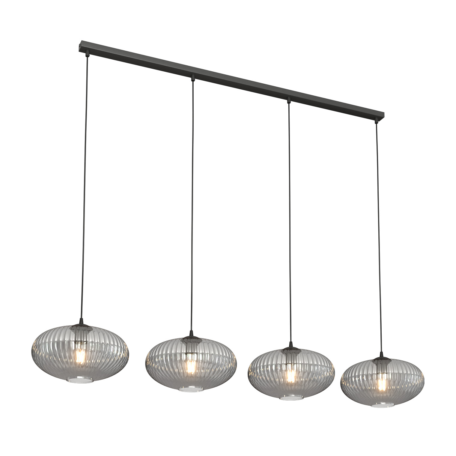 Emibig Coco lampa wisząca 4x15 W czarna-grafitowa 1377/4
