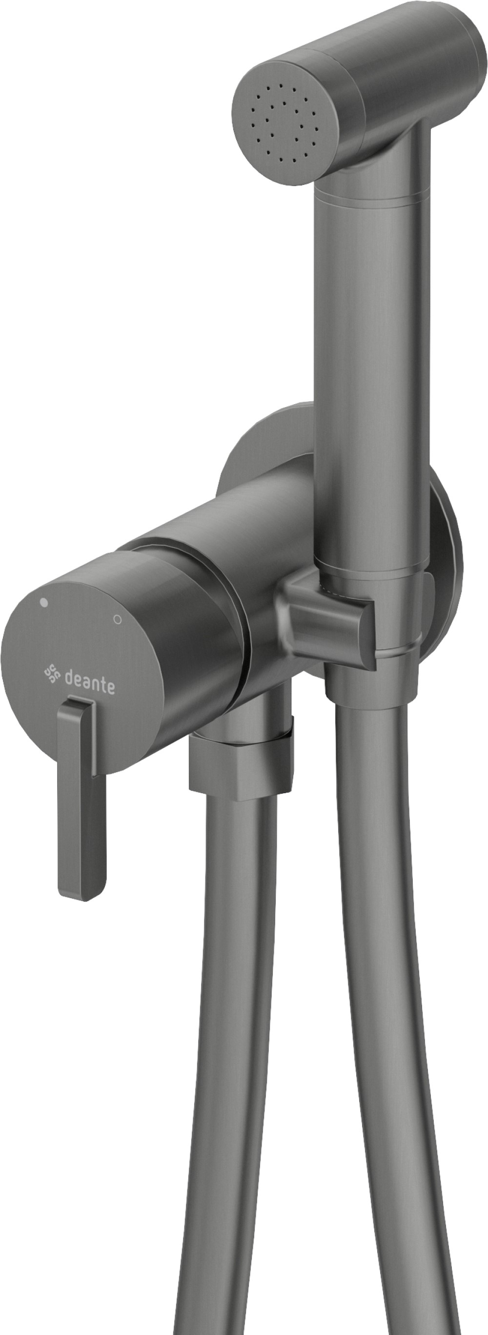 Deante Silia bateria bidetowa podtynkowa ze słuchawką typu bidetta titanium BQSD34M - Wysyłka w 24h