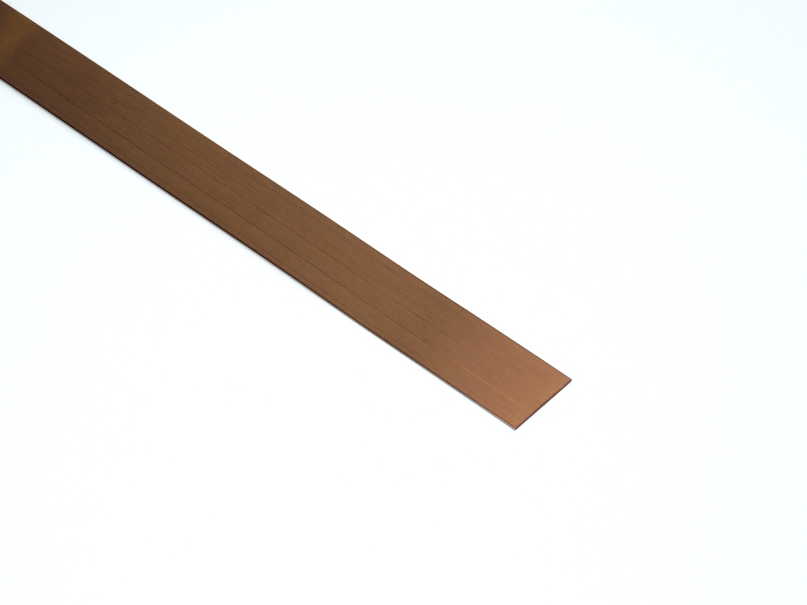 Profil Decor listwa do glazury płaskownik 1x270 cm stal nierdzewna szczotkowana brązowy mat