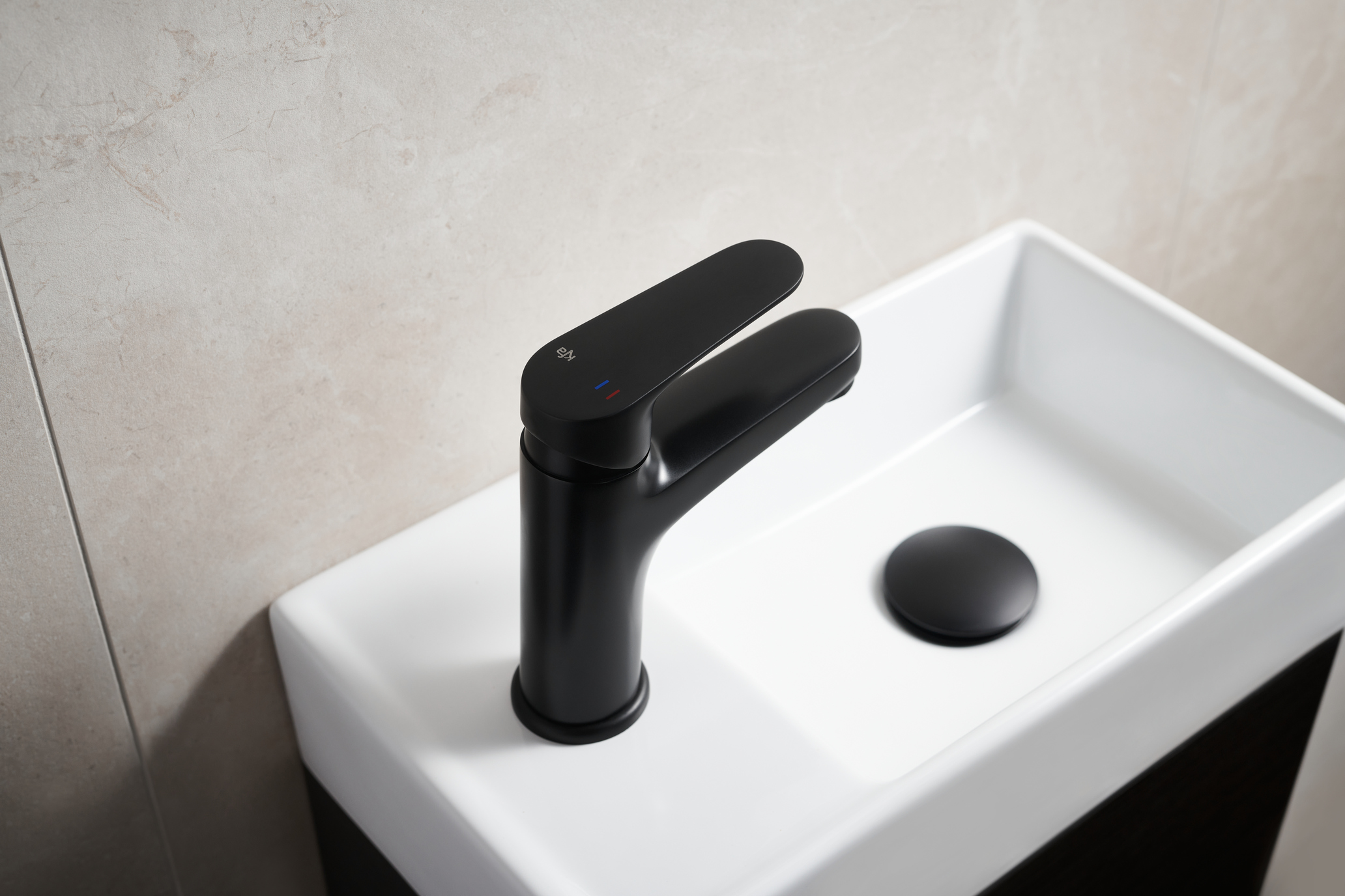 KFA Armatura Otava bateria umywalkowa stojąca czarna 5552-815-81 - Wysyłka w 24h