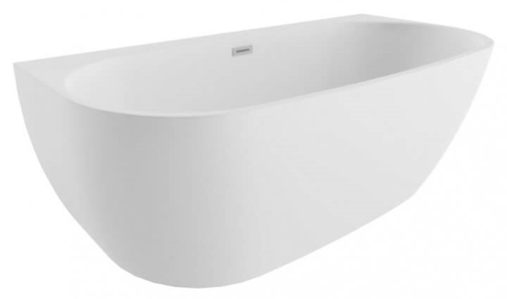 Polimat Risa wanna wolnostojąca 160x80 cm przyścienna biała 00477