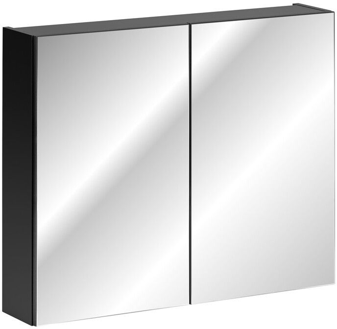 Comad Santa Fe Black szafka 80x17x65 cm z lustrem czarna SANTA FE BLACK 84-80-A-2D
