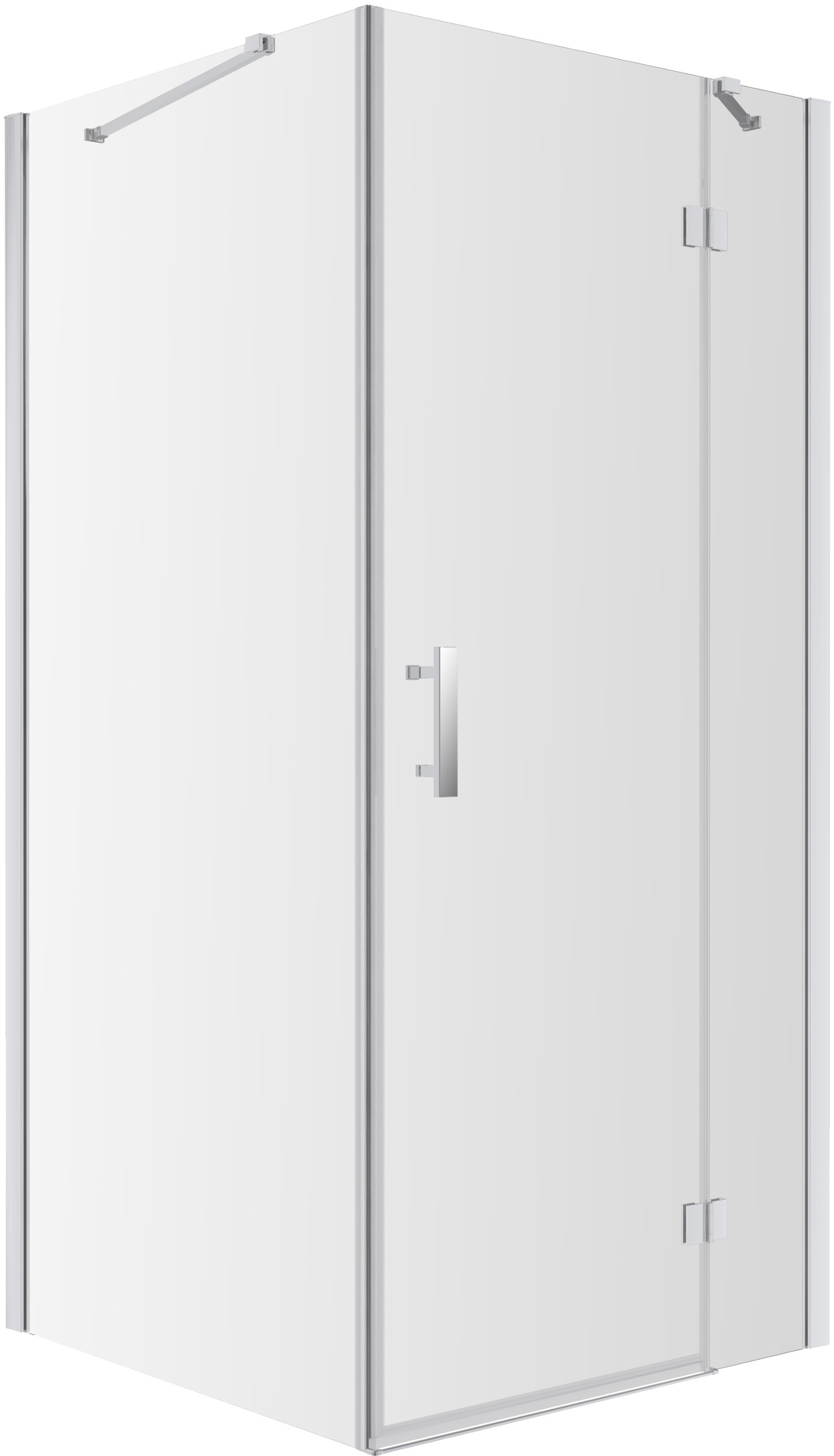 Omnires Manhattan kabina prysznicowa 100x90 cm prostokątna chrom/szkło przezroczyste MH1090CRTR - Wysyłka w 24h