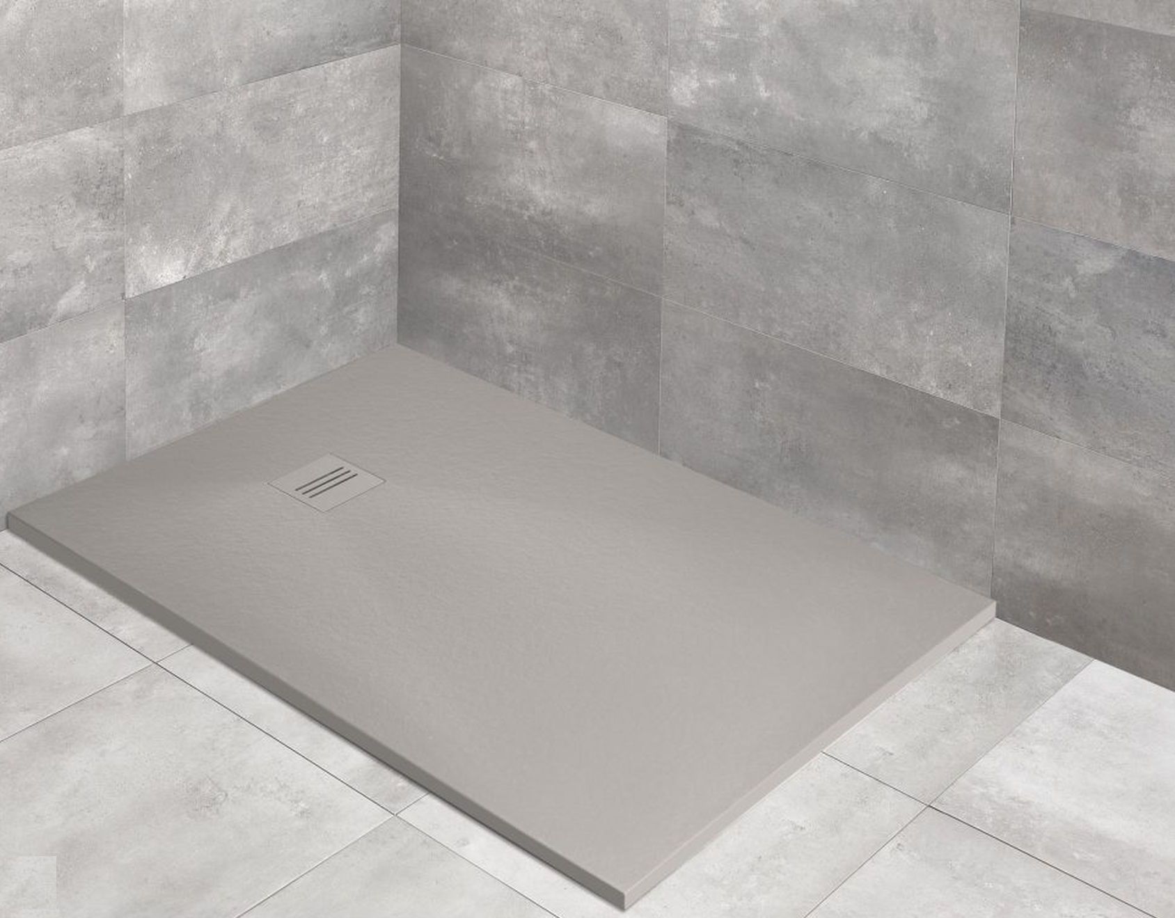 Radaway Kyntos F brodzik 90x80 cm prostokątny cemento HKF9080-74