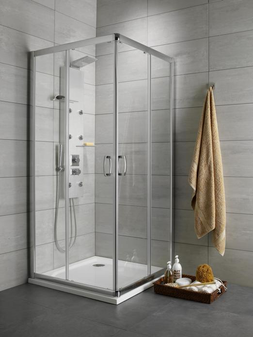 Radaway Premium Plus C kabina prysznicowa 90x90 cm kwadratowa chrom/szkło przezroczyste 30453-01-01N - Wysyłka w 24h