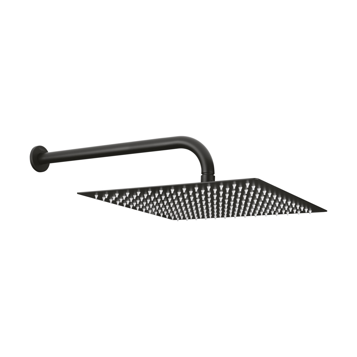 Hagser Ella Karin deszczownica 30 cm kwadratowa z ramieniem ściennym czarny mat HGR18000036 - Wysyłka w 24h