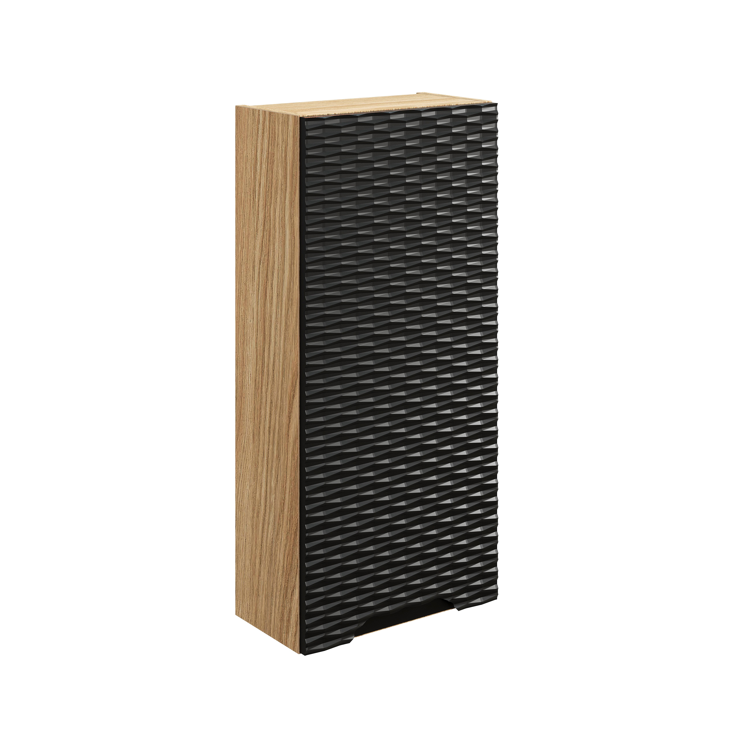 Comad Ocean Black szafka 35x19x75 cm czarna-dab OCEAN BLACK 83-35-1D