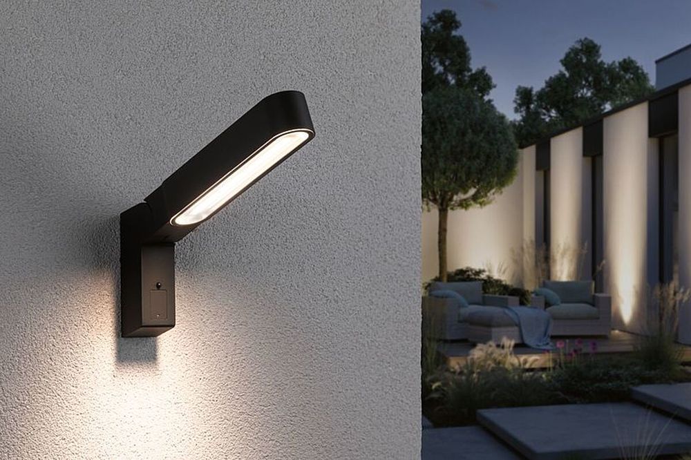 Paulmann Ito kinkiet zewnętrzny 1x7W LED z czujnikiem ruchu grafit 94549