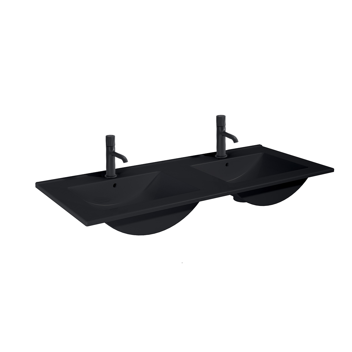 Oltens Vernal umywalka 120x46 cm prostokątna meblowa czarna 41209300 - Wysyłka w 24h