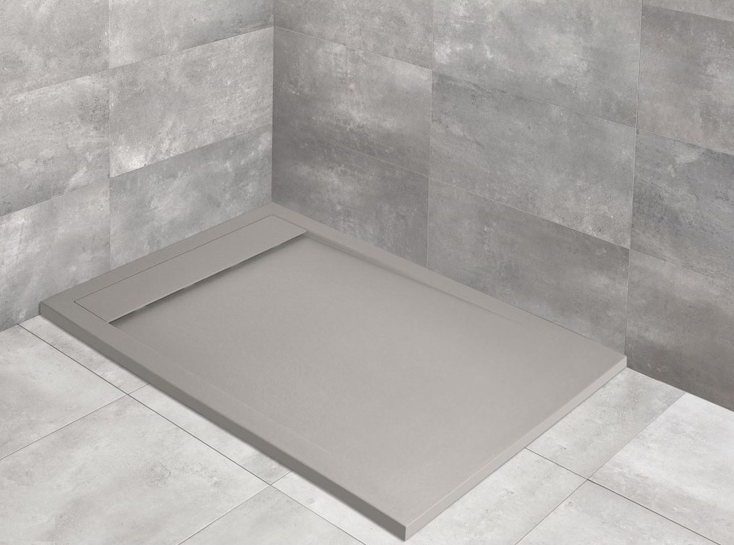 Radaway Teos F brodzik 130x90 cm prostokątny konglomeratowy cemento HTF13090-74