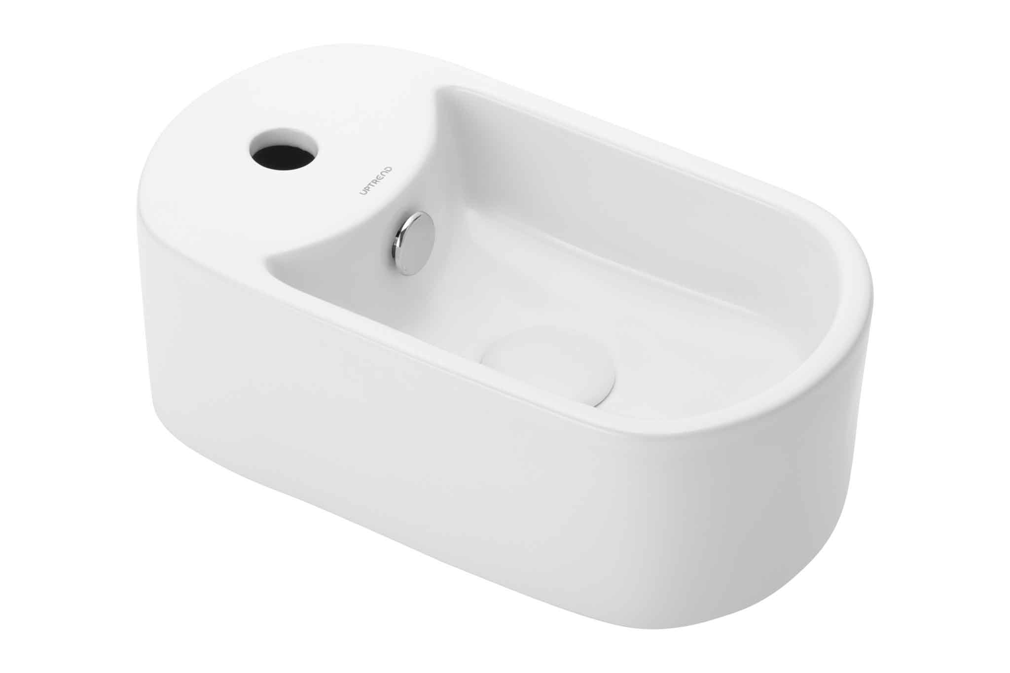 Uptrend Cute umywalka 40,6x23,5 cm prostokątna biała TR4800