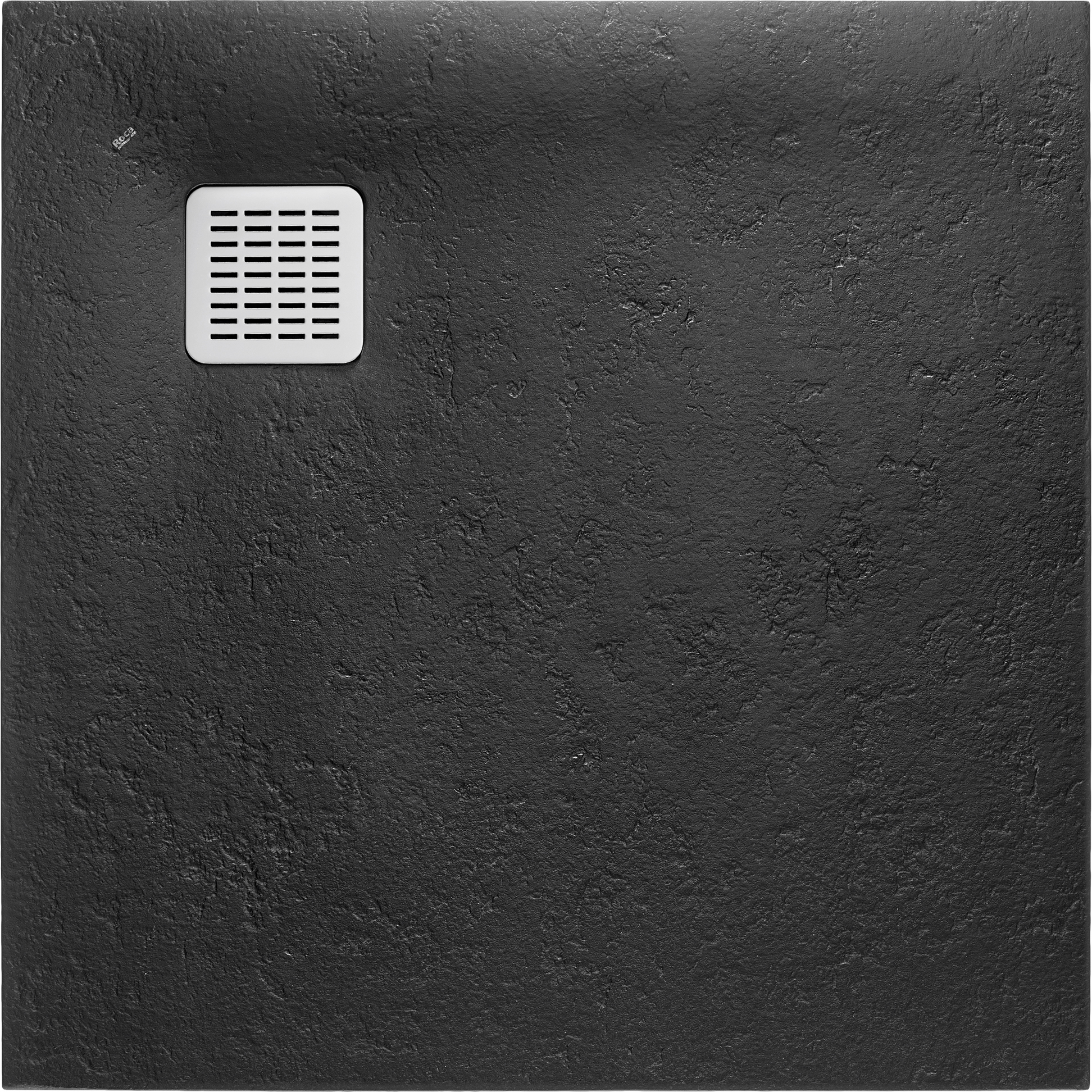 Roca Terran brodzik 100x100 cm kwadratowy kompozyt Stonex czarny AP1033E83E801400