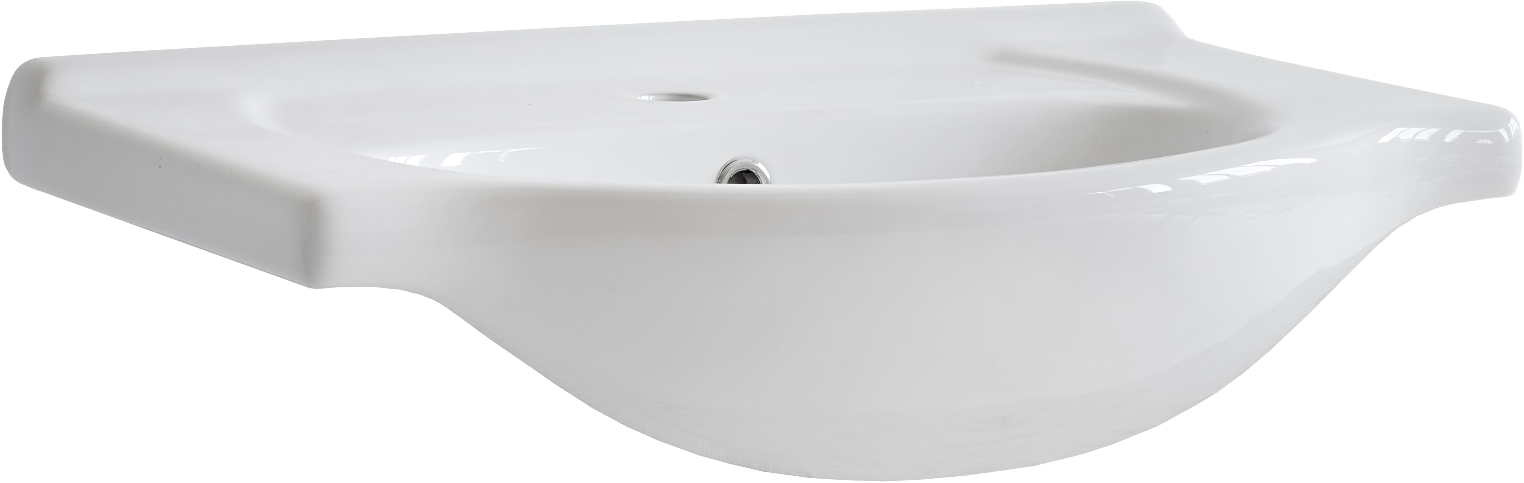 Comad Vintage umywalka 65x44 cm półokrągła meblowa biała UM- CFP 65 DP(YS27201-65)