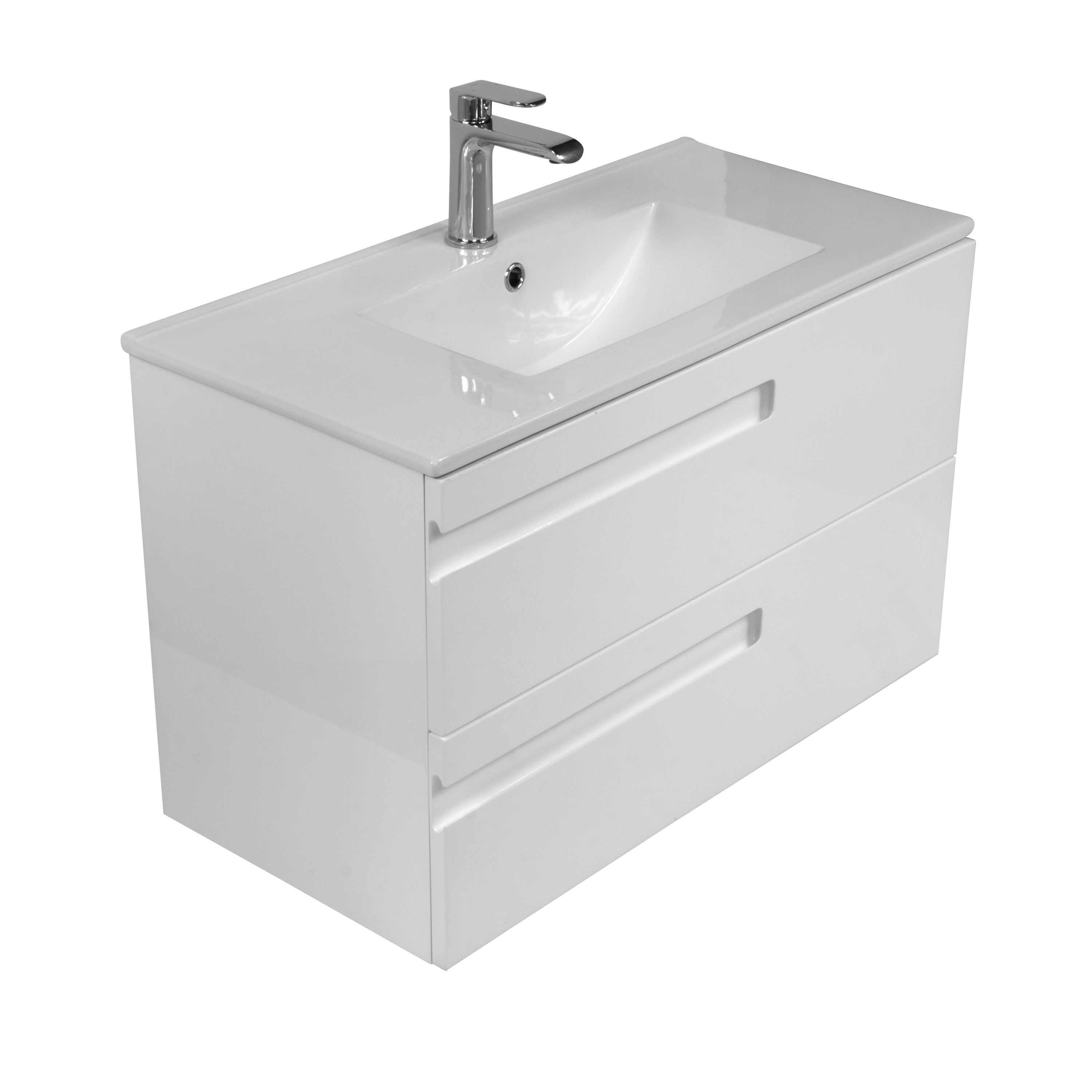 LaVita Floryda 80 szafka 80x39,5 cm podumywalkowa wisząca biała