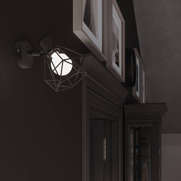Sollux Lighting Artemis kinkiet 1x40W czarny SL.1105
