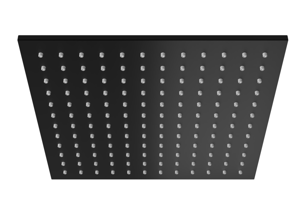 Kohlman Experience Black deszczownica 30 cm kwadratowa czarny mat Q30EB