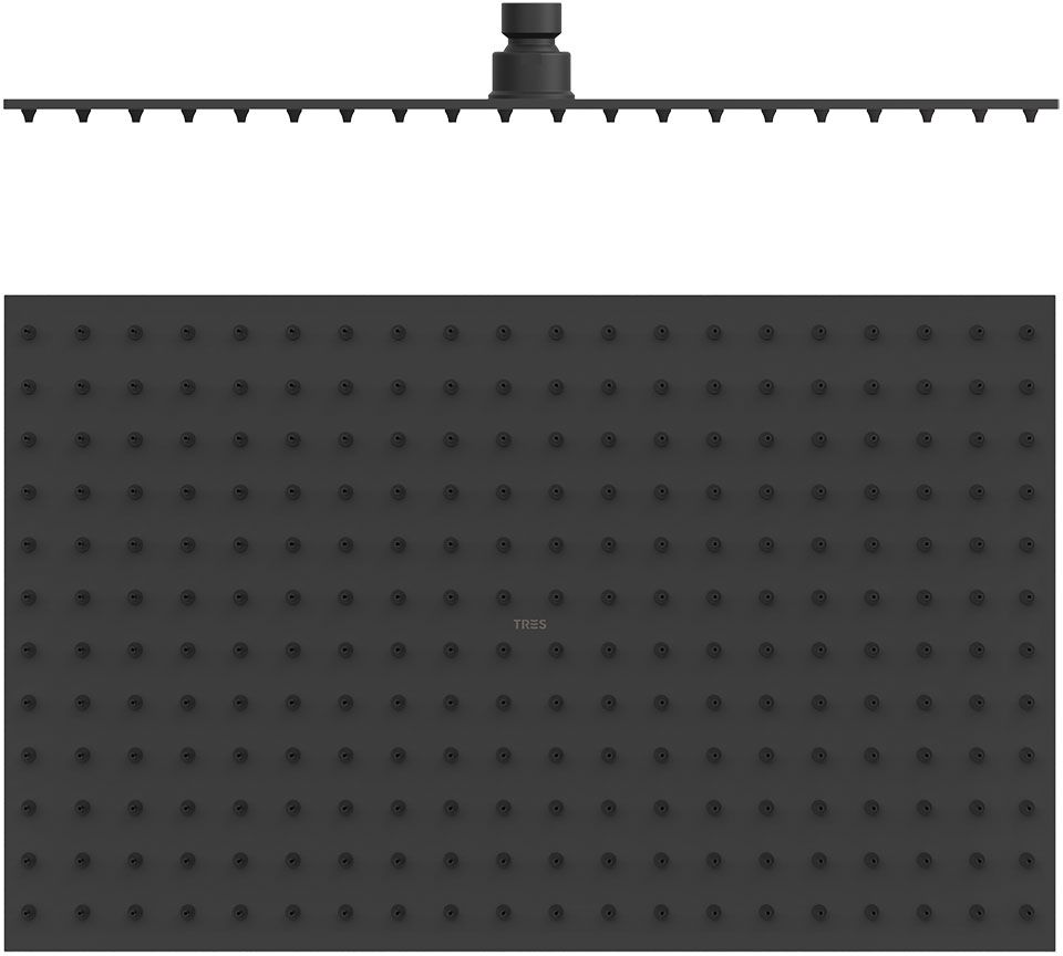 Tres Selection deszczownica 40x25 cm prostokątna czarny mat 134315008NM - Wysyłka w 24h