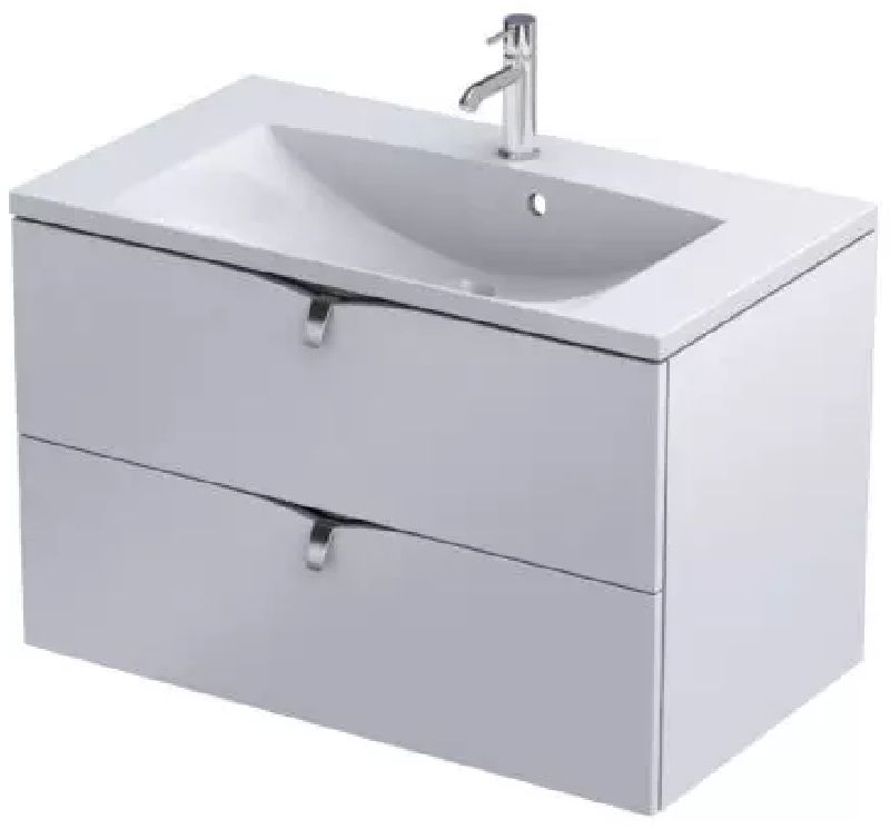 Oristo Siena szafka 80 cm podumywalkowa wisząca biały mat OR45-SD2S-80-2