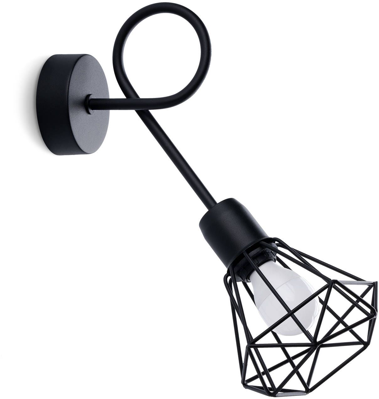 Sollux Lighting Artemis kinkiet 1x12 W czarny SL,1108