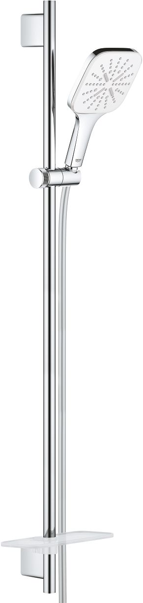 Grohe Rainshower SmartActive 130 Cube zestaw prysznicowy ścienny biały/chrom 26587LS0