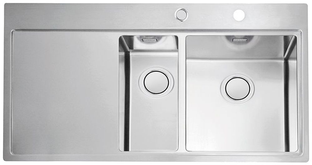 Alveus Pure Up 60 zlewozmywak stalowy 98x52,2 cm prawy satyna 1123794