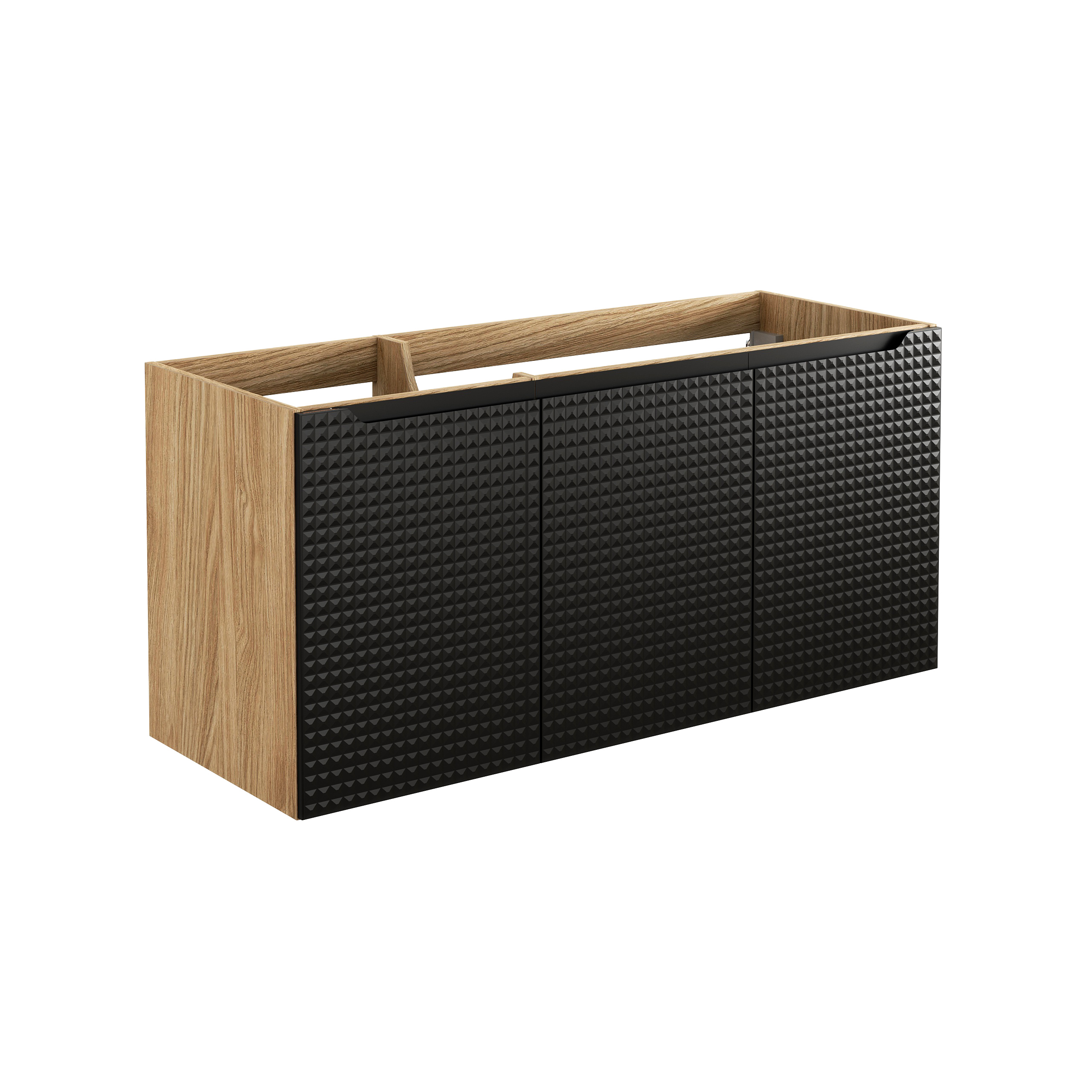 Comad Luxor Black szafka 120x46x57 cm czarna-dab LUXOR BLACK 82-120-3D