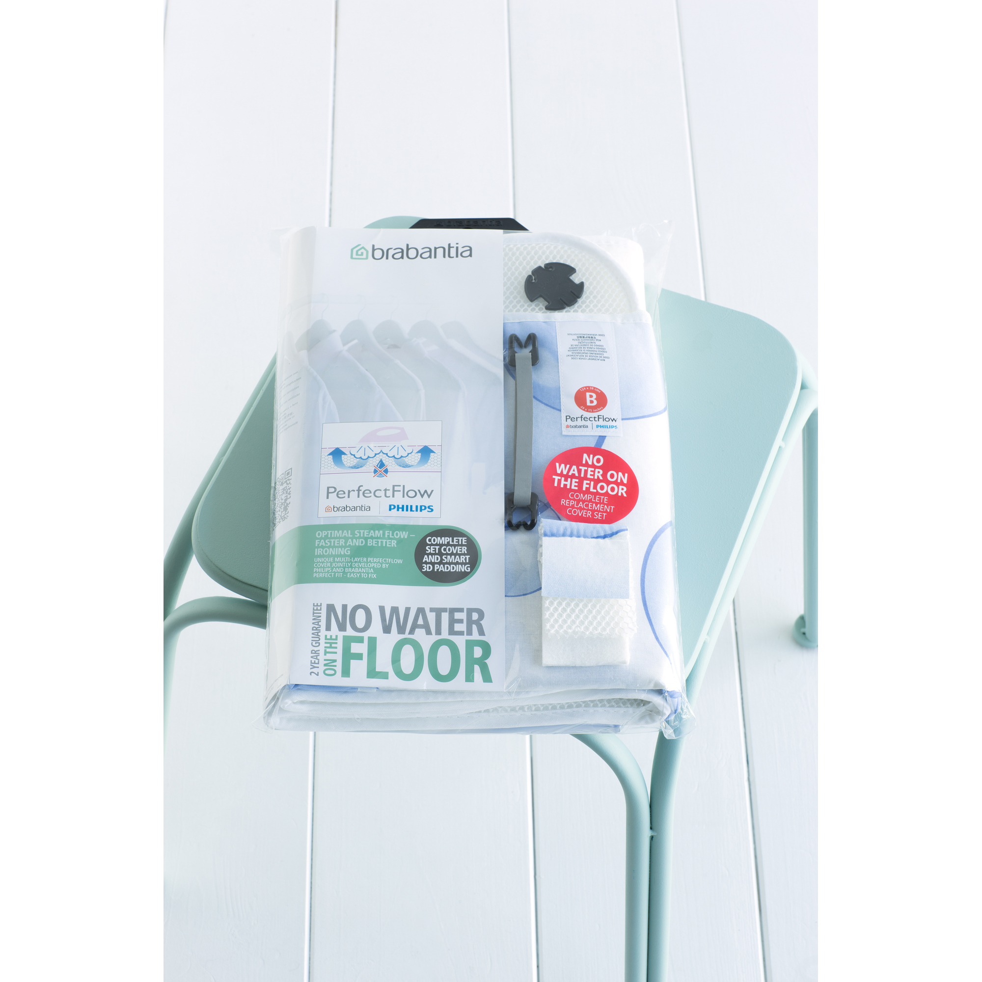 Brabantia PerfectFlow pokrowiec na deskę do prasowania 124x38 cm niebieski 101106 - Wysyłka w 24h