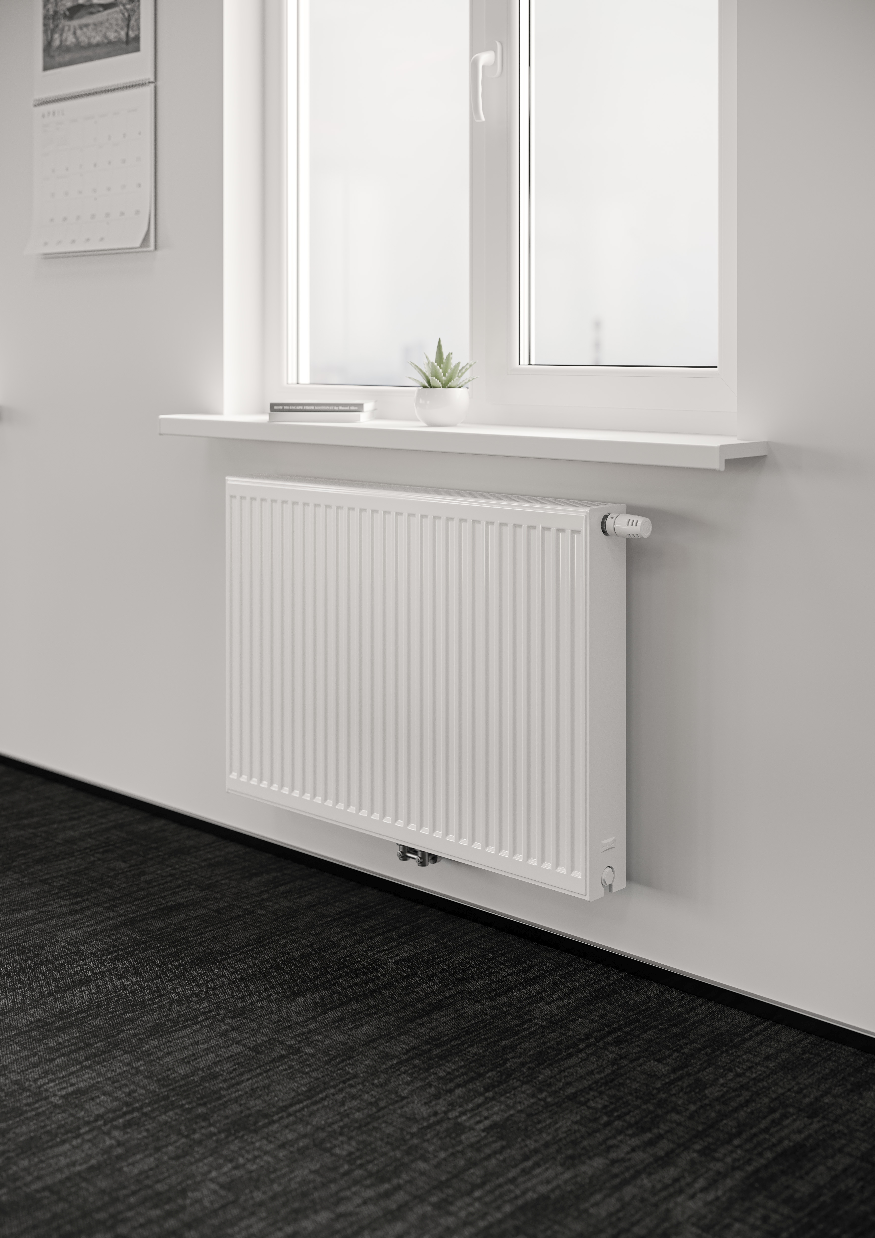 Purmo Flex grzejnik pokojowy 60x200 cm podłączenie dolne biały FM42106020010300
