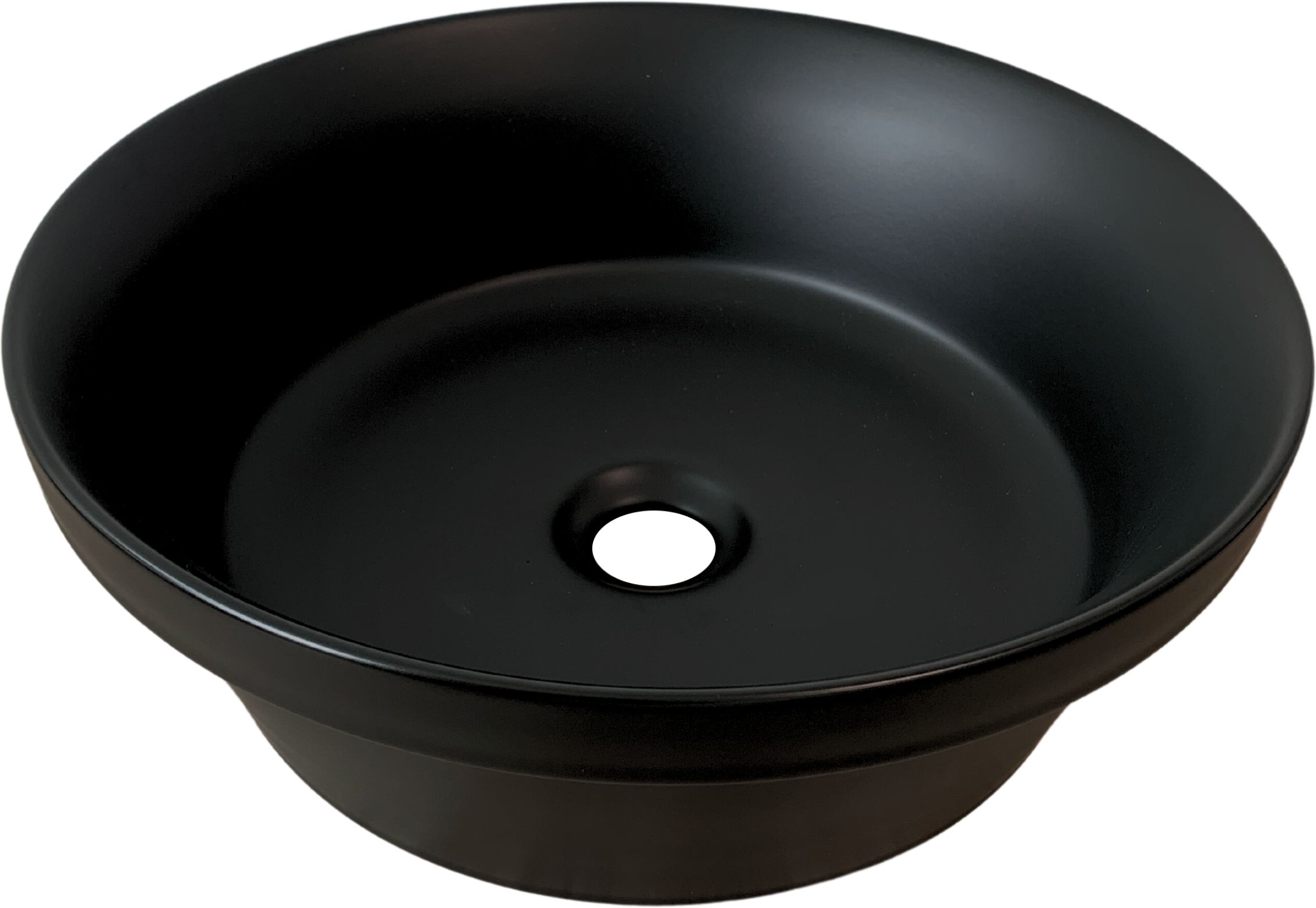 Comad Mada umywalka 40 cm okrągła nablatowa czarna UN-MADA-MB 115MB