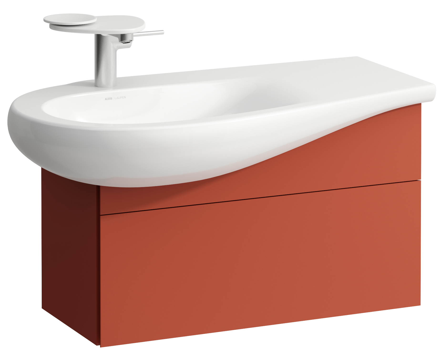 Laufen Il Bagno Alessi szafka 73 cm podumywalkowa wisząca lewa terakota H4304010972691