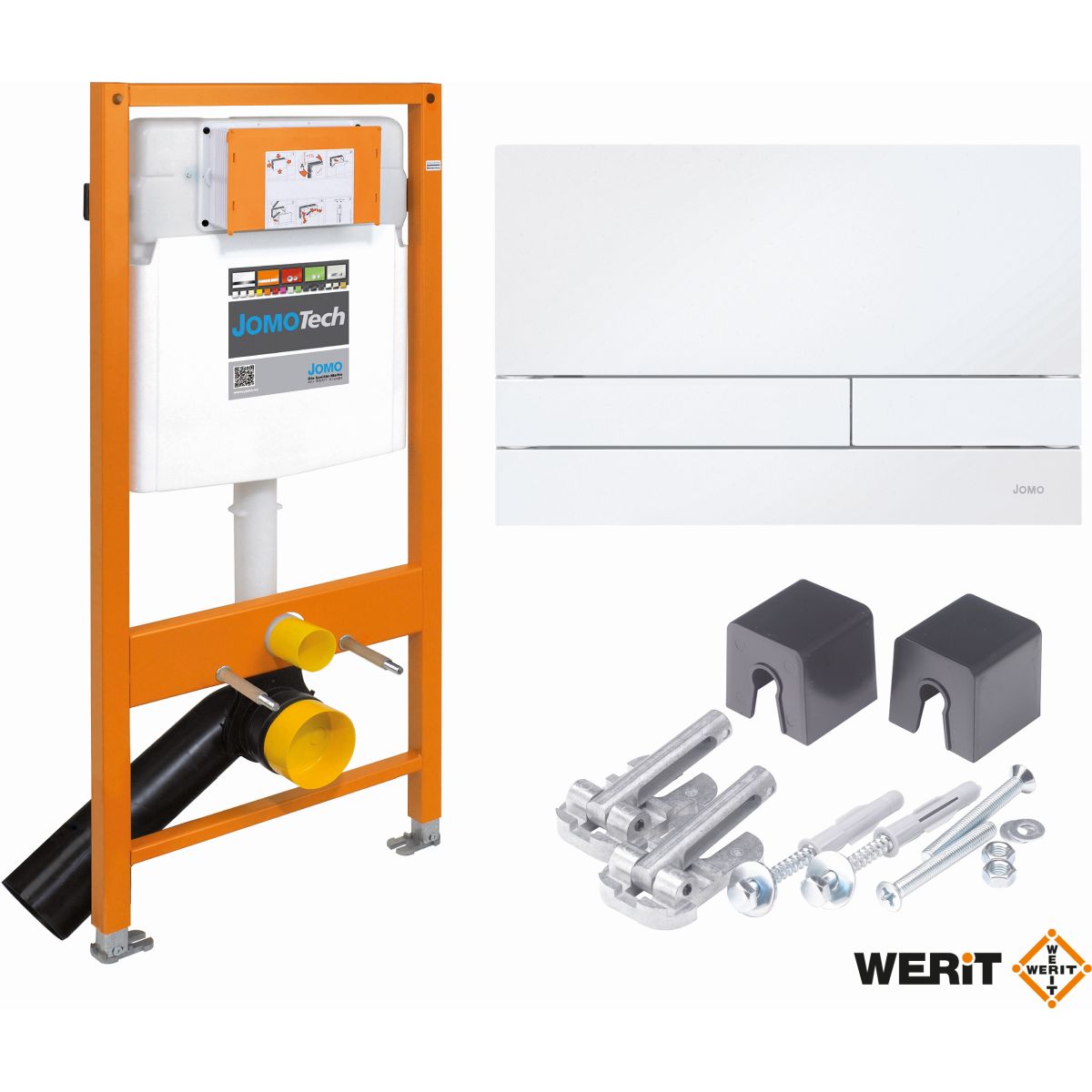 Werit JomoTech stelaż podtynkowy do WC z przyciskiem białym 103-000000006 - Wysyłka w 24h